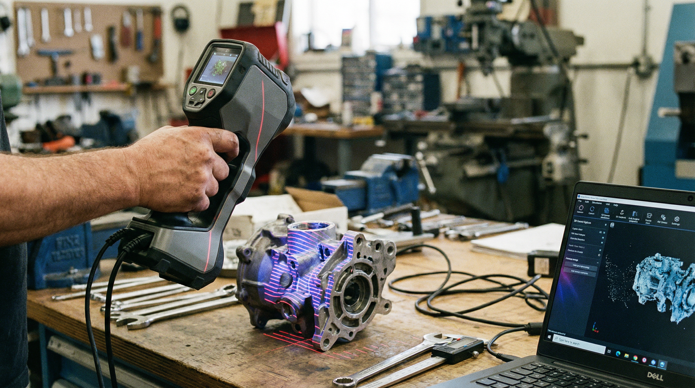 Engenharia Reversa com Scanner 3D Portátil